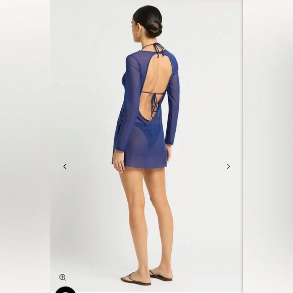 New Bond-eye Gisele Mini Dress Midnight Mesh Size M/L NWT - Picture 6 of 7